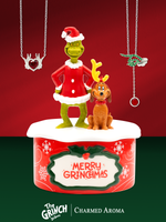 Dr Seuss. The Grinch Candle and Jewelry Tray - Grinch Necklace Collection