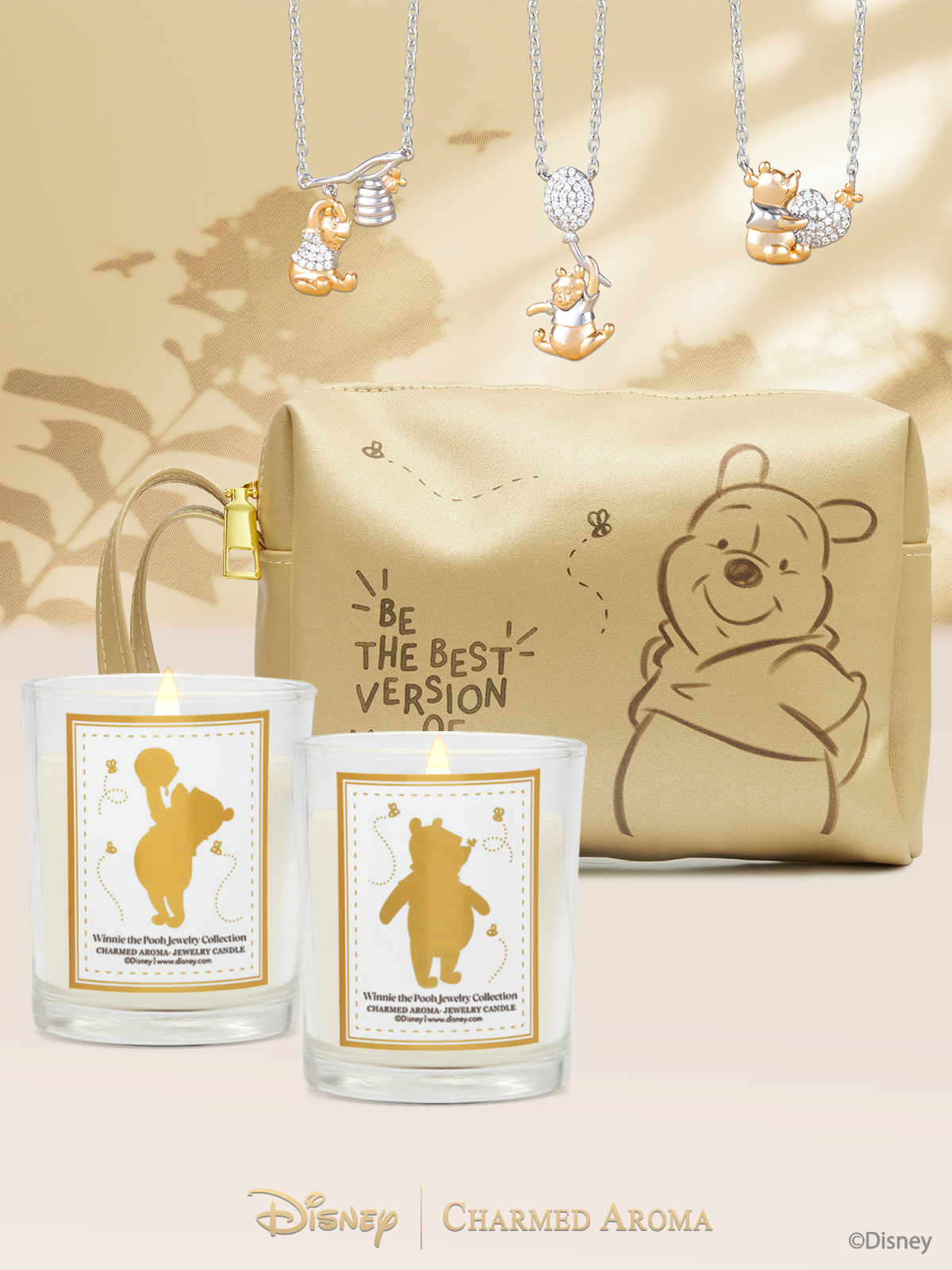 Disney® Winnie The Pooh Candle + Makeup Bag Set - Winnie The Pooh Jewelry Collection