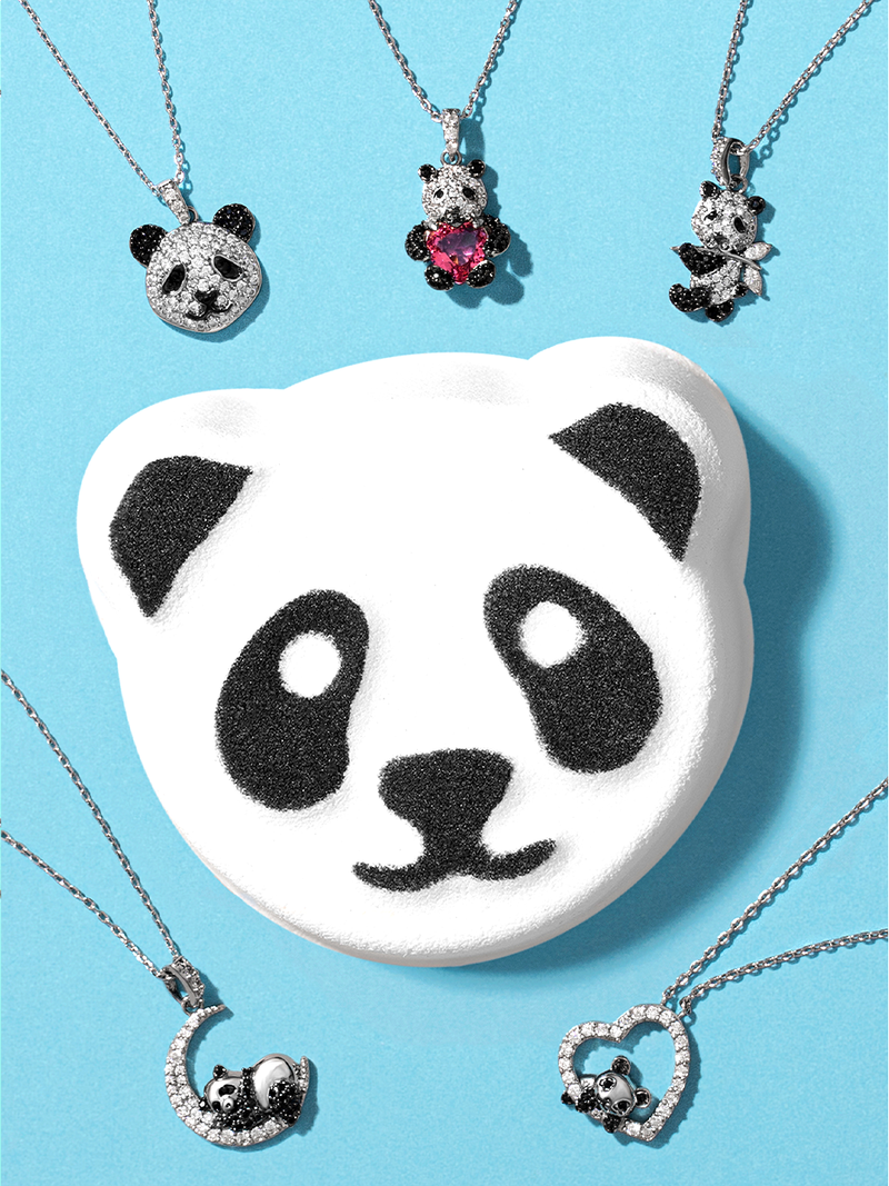 Panda Bath Bomb - Panda Necklace Collection