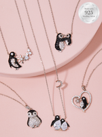 Penguin Candle - 925 Sterling Silver Penguin Necklace Collection