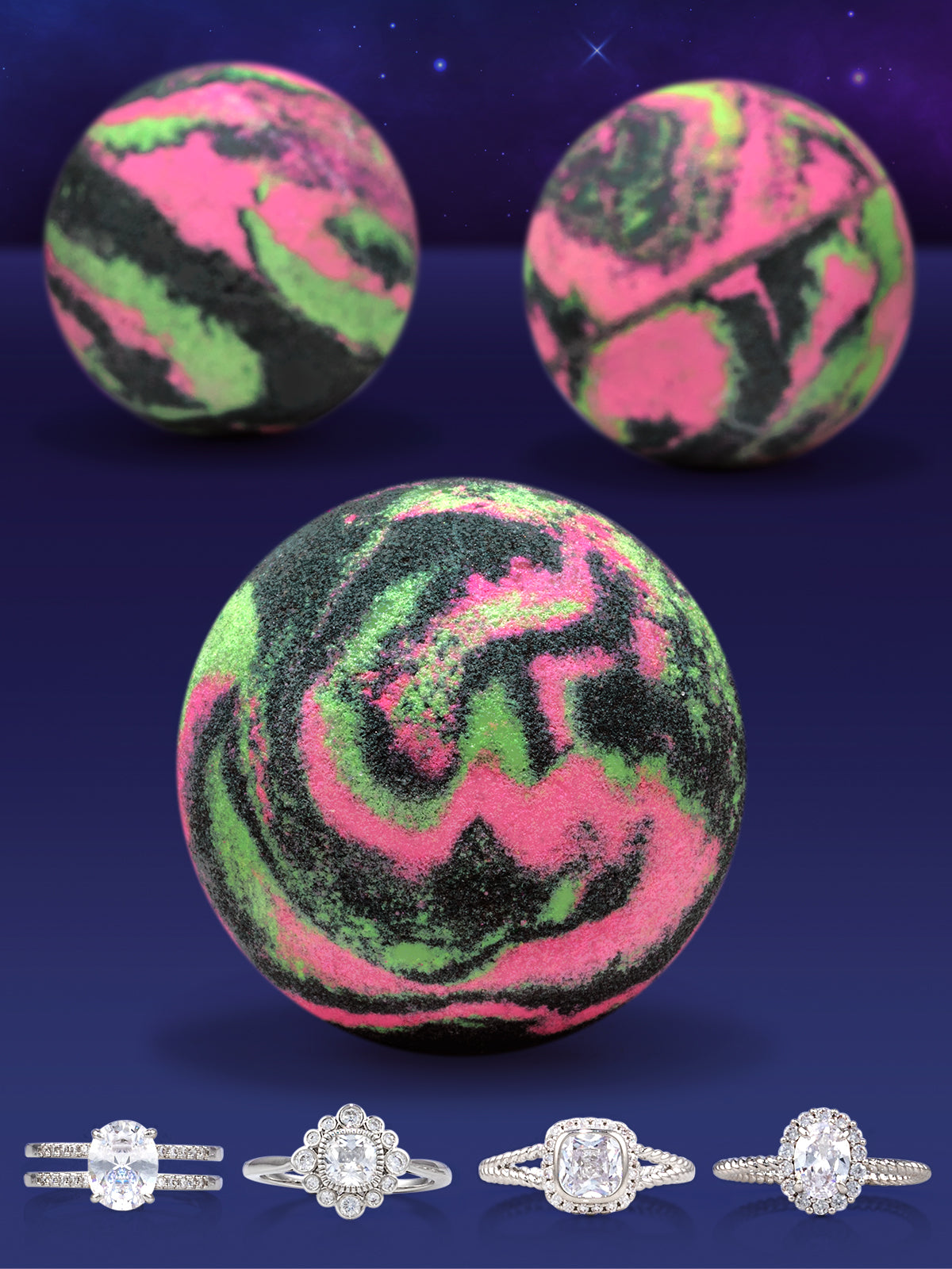 Magical Masquerade Bath Bomb - Ring Collection