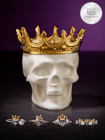 Skull Queen Candle - 925 Sterling Silver Skull Ring Collection