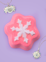 Snowflake Bath Bomb - Snowflake Necklace Collection