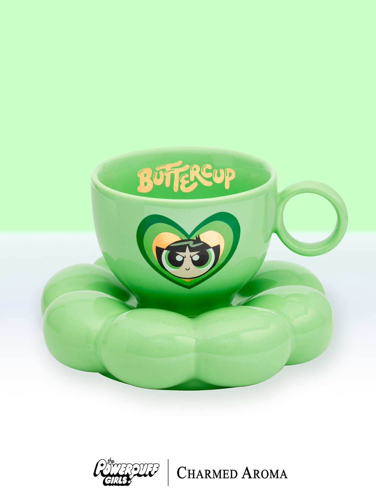 The Powerpuff Girls™ Buttercup Mug + Saucer Tray