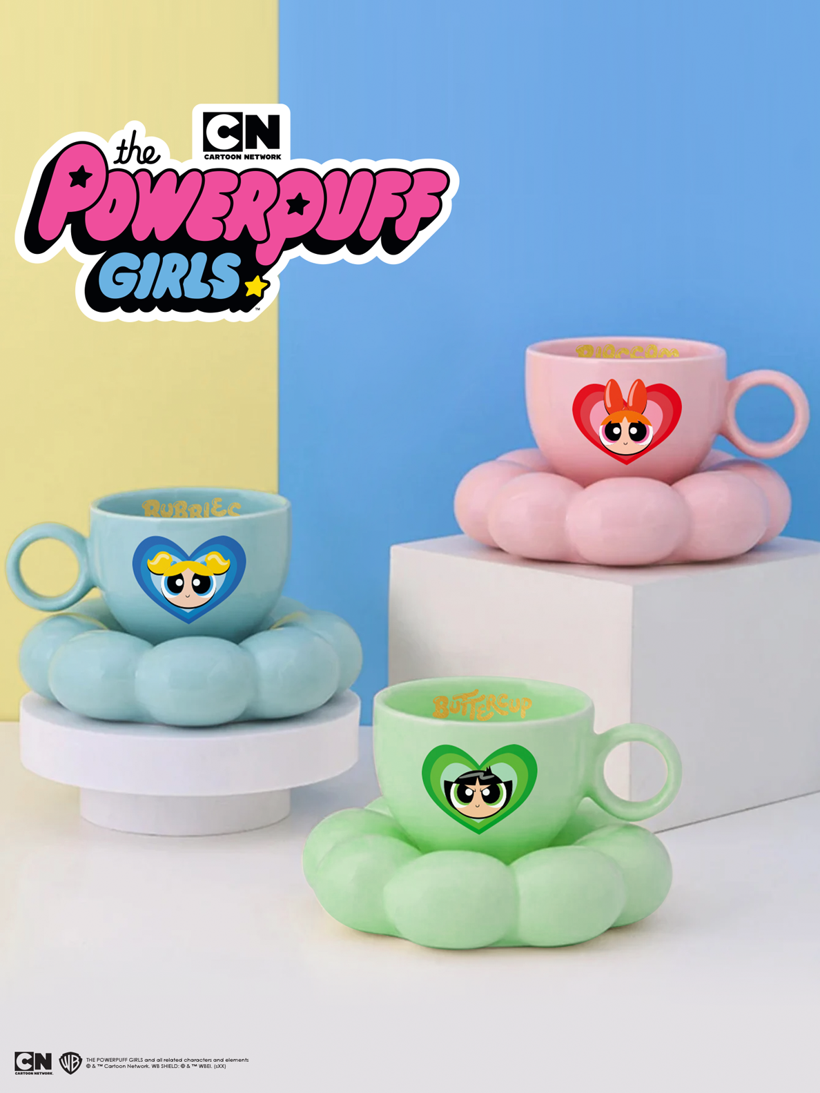 The Powerpuff Girls™ Buttercup Mug + Saucer Tray