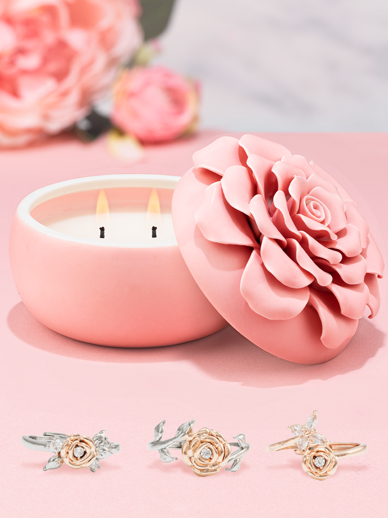 Spring Blossom Candle - Floral Ring Collection