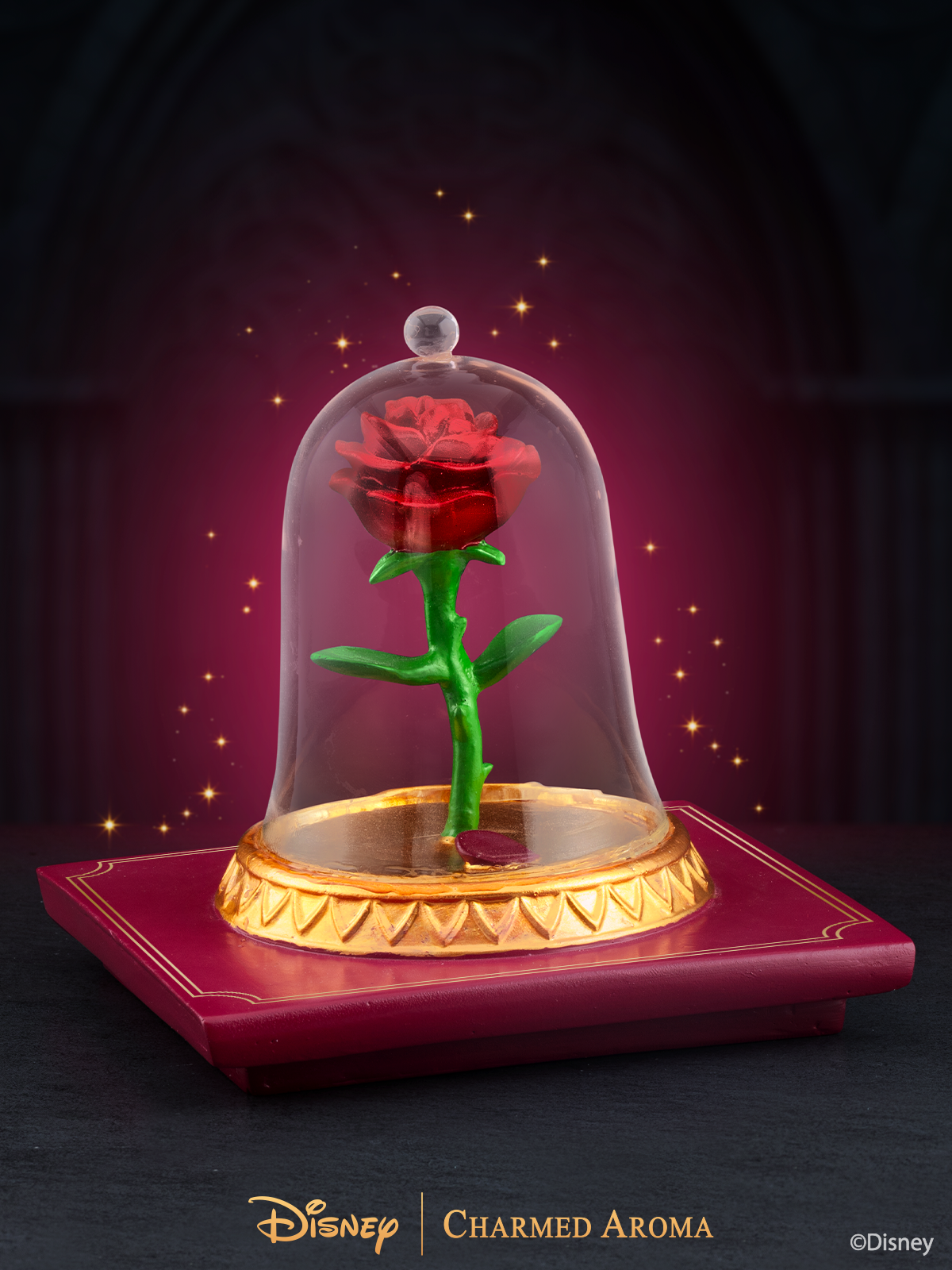 Disney® Beauty & The Beast Enchanted Rose Light Up Candle and Jewelry Tray - Ring Collection