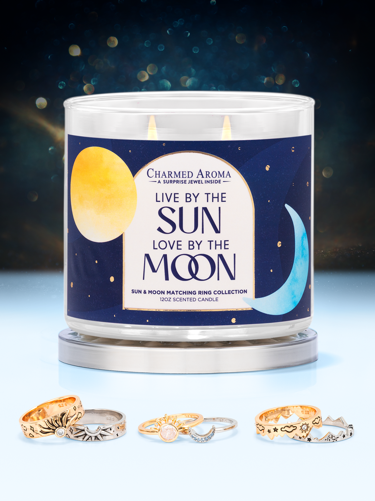 Sun and Moon Candle - & Matching Ring Collection