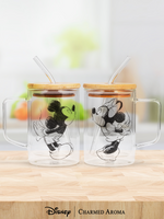 Disney® Mickey & Minnie Glass Mug Set
