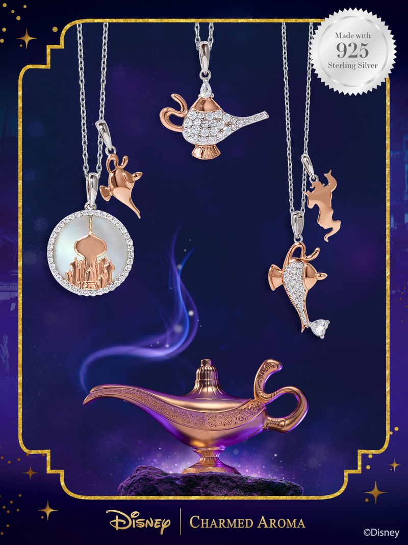 Aladdin™ Genie Lamp Jewelry Candle - 925 Sterling Silver Aladdin Necklace Collection