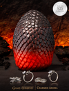 Game of Thrones Dragon Egg Candle - 925 Sterling Silver Dragon Ring Collection