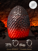 Game of Thrones Dragon Egg Candle - 925 Sterling Silver Dragon Ring Collection