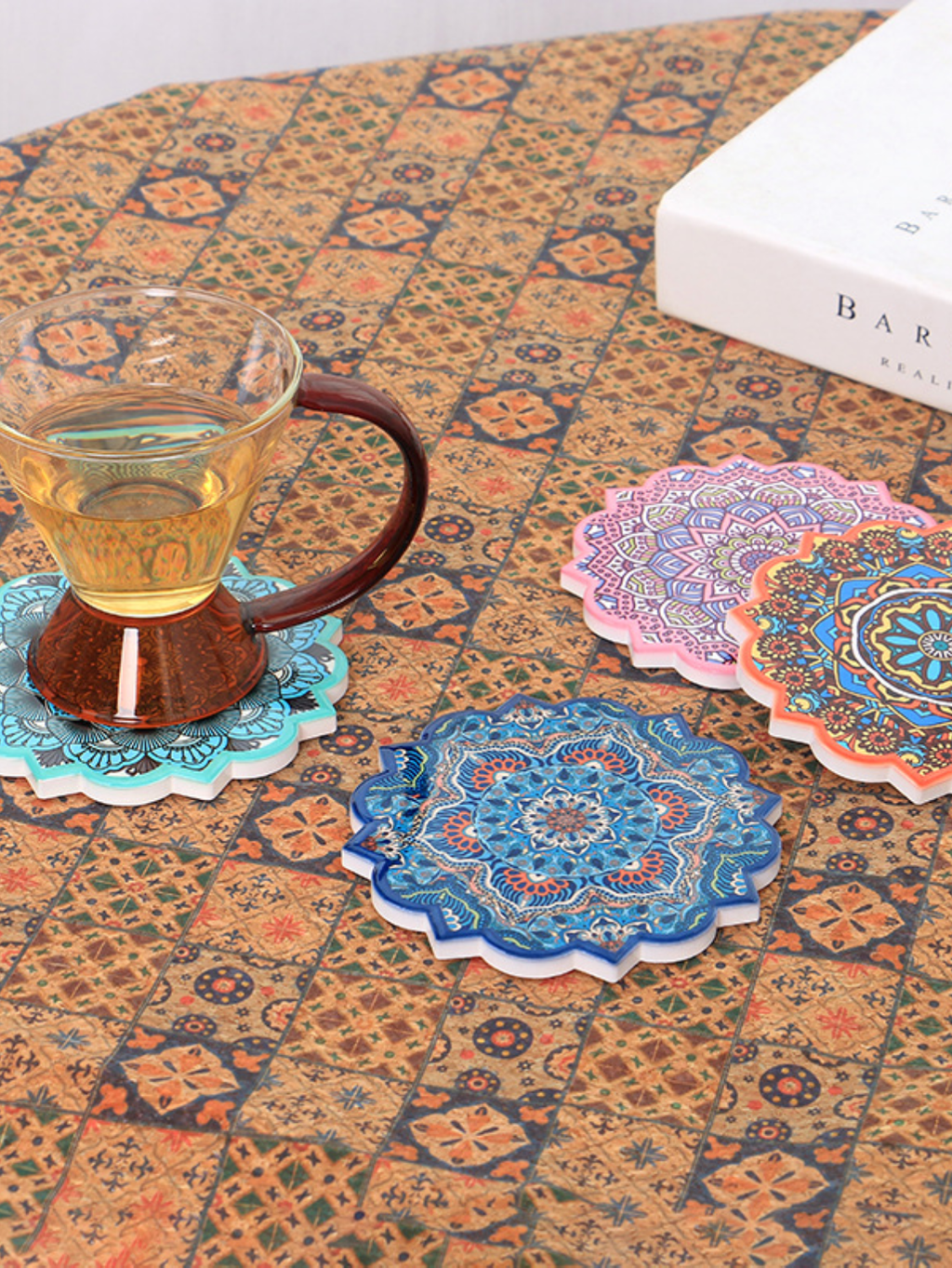 Mandala Ceramic Coaster