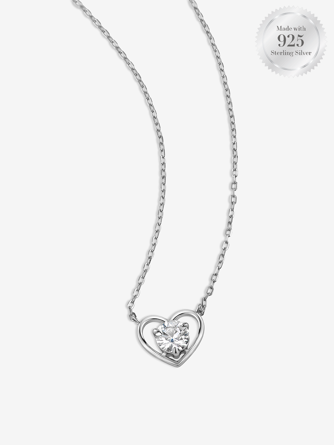 Heartbeat necklace sterling silver clearance