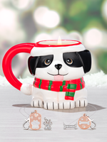 Holiday Dog Mug Candle - Matching Necklace & Collar Tag Collection