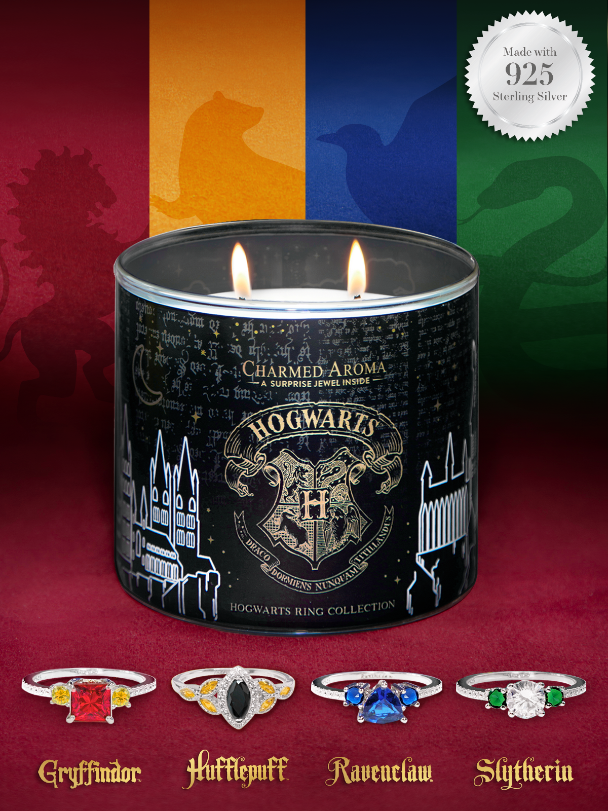 Harry Potter Hogwarts Candle - House Ring
