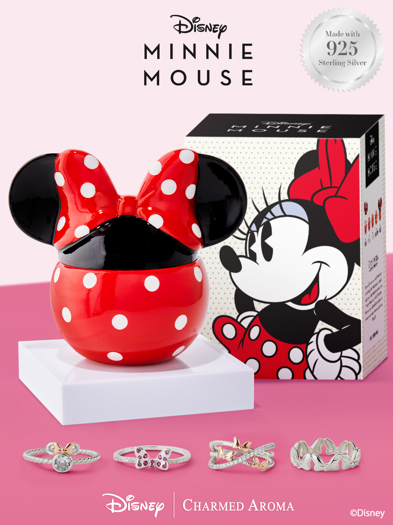 Disney Minnie Mouse Candle - 925 Sterling Silver Minnie Mouse Ring Collection