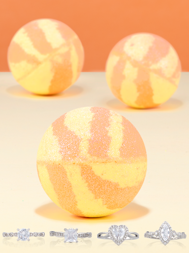Sparkling Mimosa Bath Bomb - Ring Collection