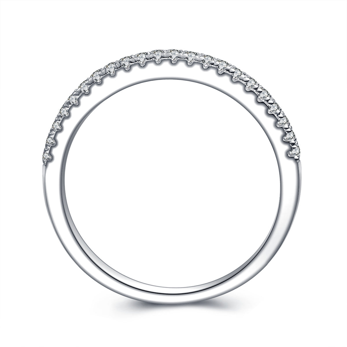 Tris Classic Stackable Ring Band Sterling Silver