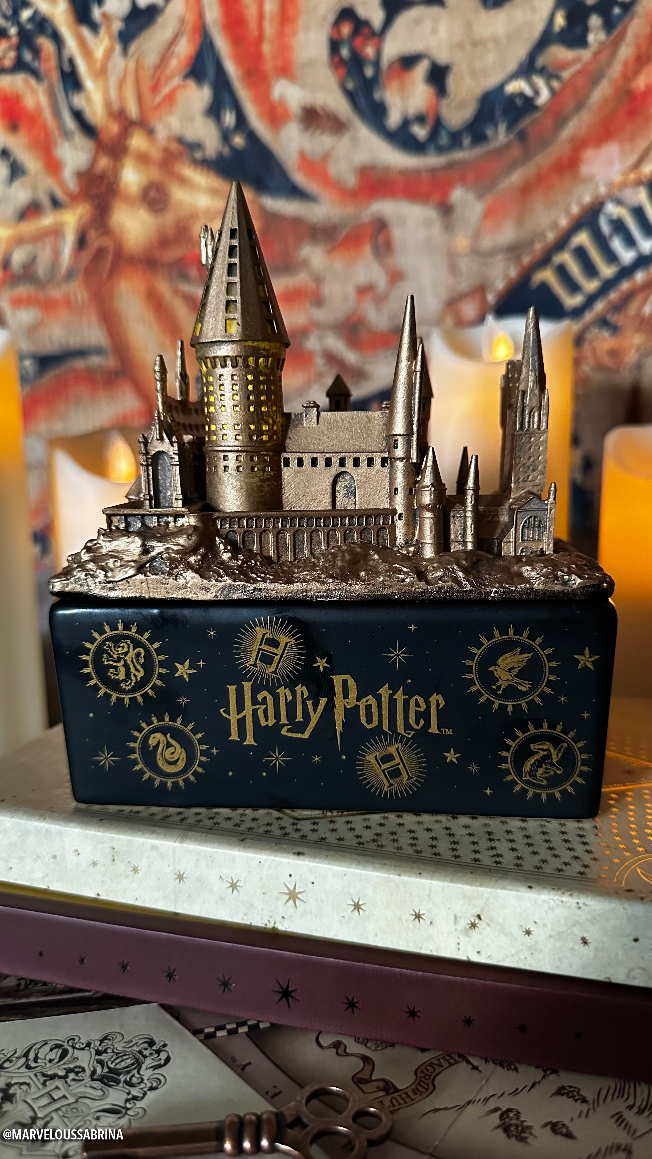 Harry Potter™ Hogwarts Light Up Castle Jewelry Tray + Candle - Harry Potter™ Earring Collection