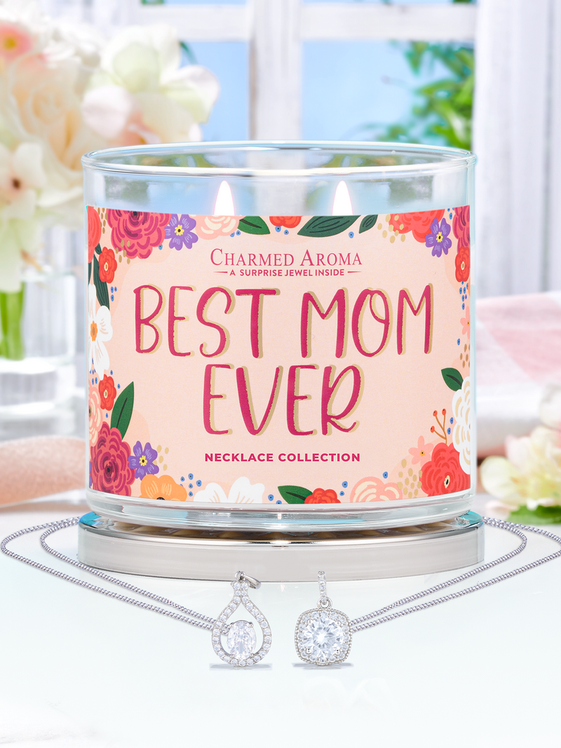 Best Mom Ever Candle - Mom Necklace Collection