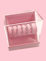 Acrylic Bracelet Display Stand with Velvet Lining - 5" x 4.81" x 2.81"