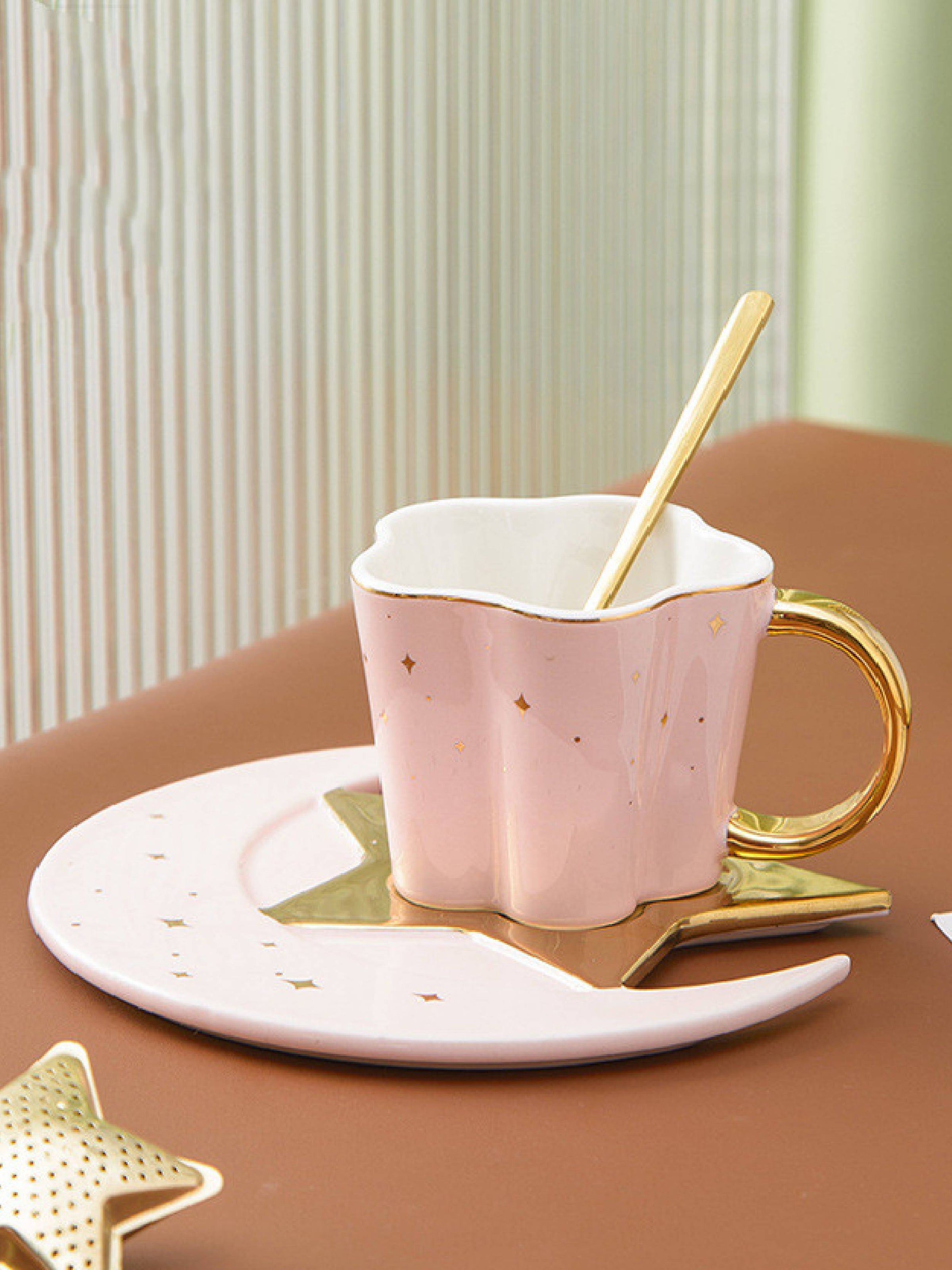 Celestial Cup and Saucer Set – Charmed Aroma