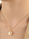Golden Seashell Pearl Necklace