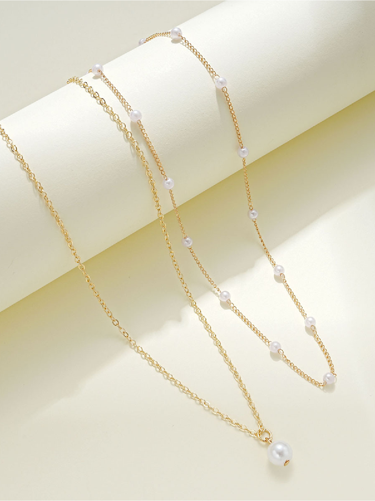 Baroque Pearl Double Layer Necklace