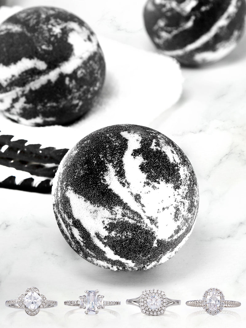 Charcoal Bath Bomb  - Ring Collection