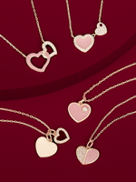 Santa Cookie Jar Candle - Pink & Gold Heart Necklace Collection