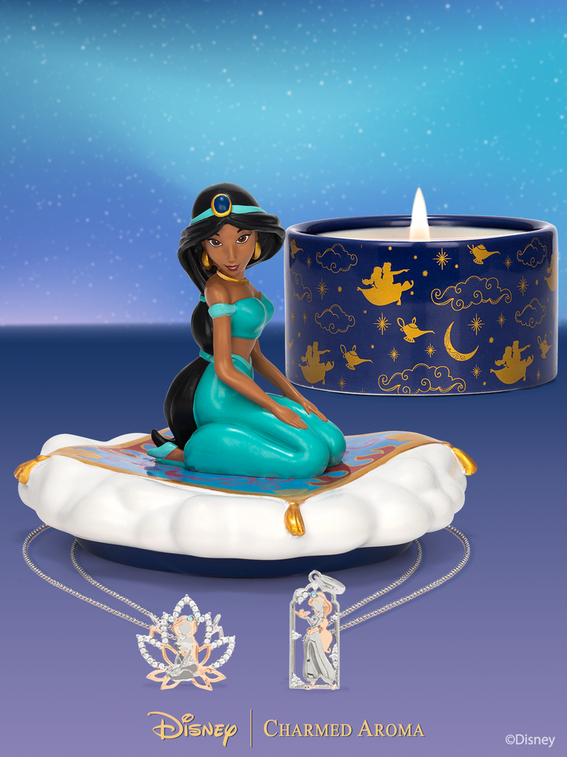 Disney® Jasmine Candle & Jewelry Tray - Jasmine Necklace Collection