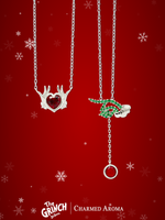 Dr Seuss. The Grinch Candle and Jewelry Tray - Grinch Necklace Collection