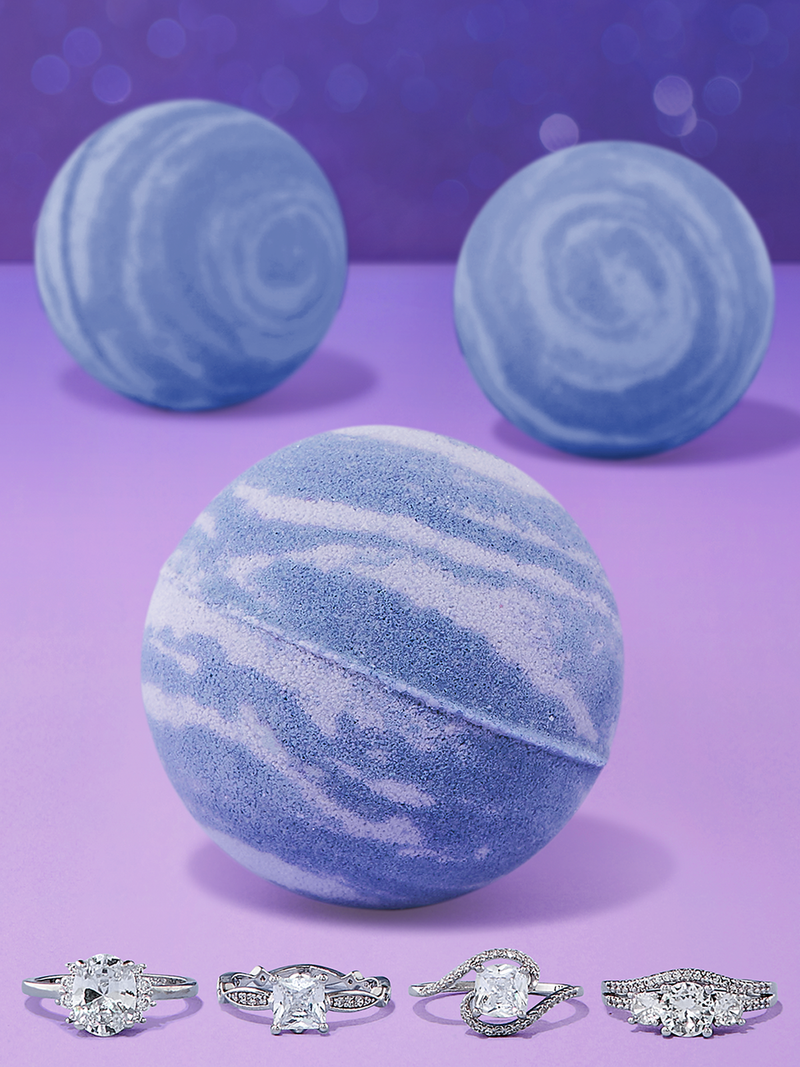 Lavender Bath Bomb  - Adjustable Ring Collection