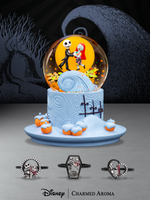 Disney® Nightmare Before Christmas Jack and Sally Snow Globe Candle & Jewelry Tray - Jack and Sally Ring Collection