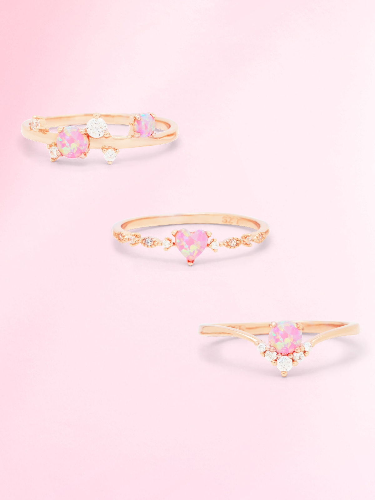 Nutcracker Candle - Pink Opal Ring Collection