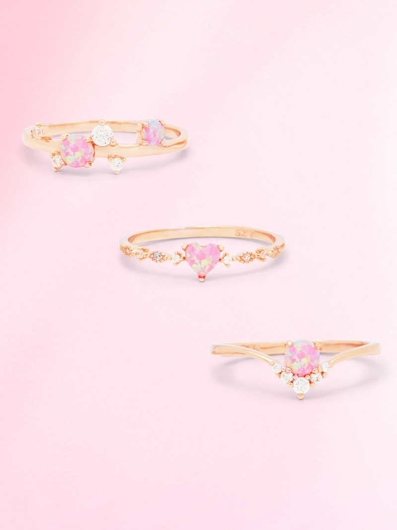 Nutcracker Candle - Pink Opal Ring Collection