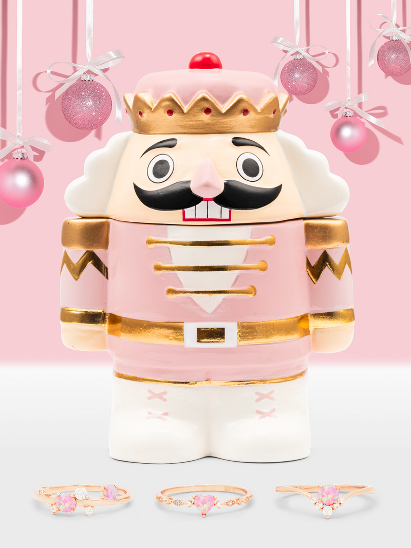 Nutcracker Candle - Pink Opal Ring Collection