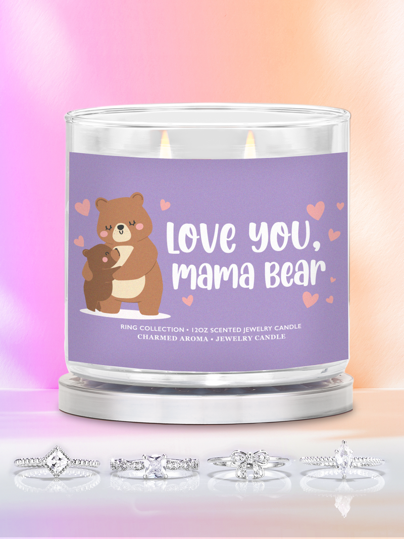 Love You Mama Bear Candle - Adjustable Ring Collection