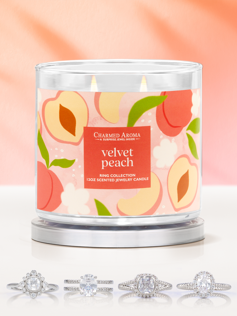 Velvet Peach Candle - Ring Collection