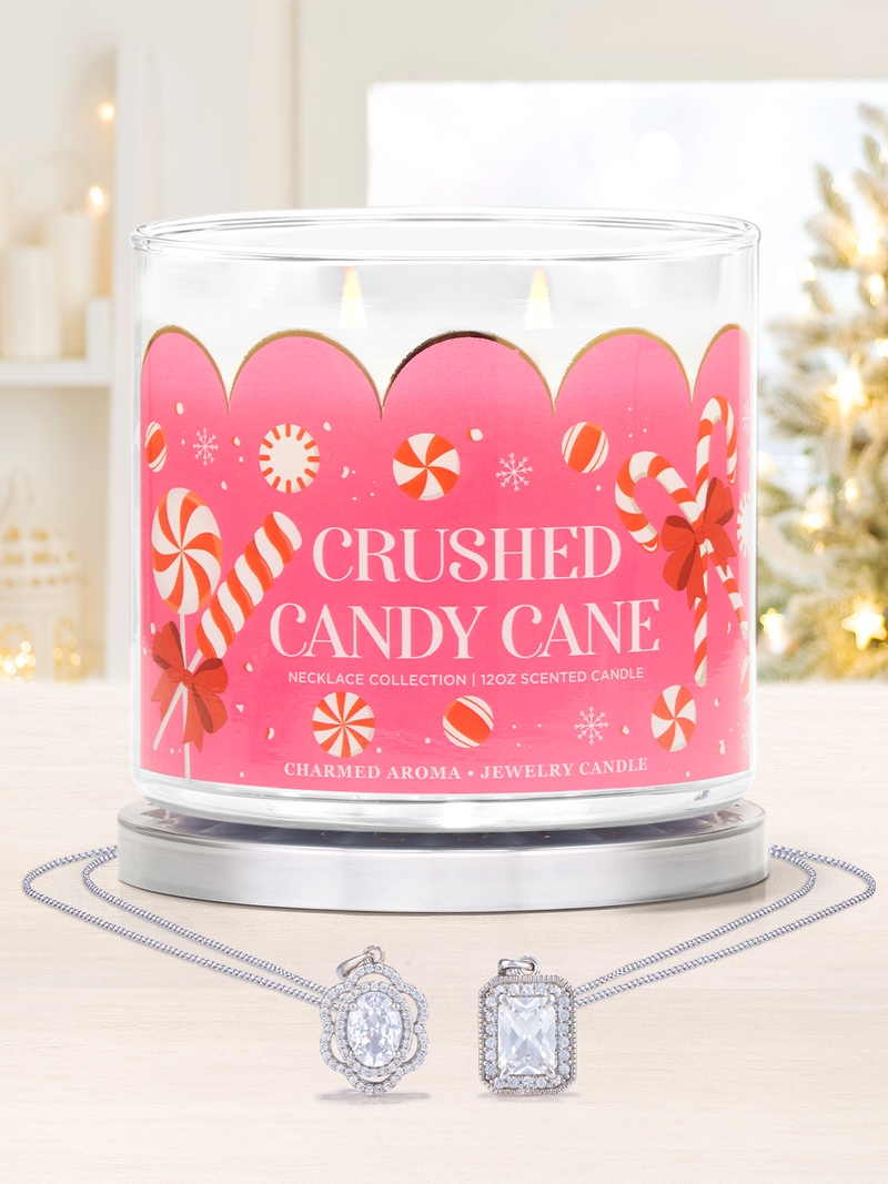 Crushed Candy Cane Candle - Necklace Collection