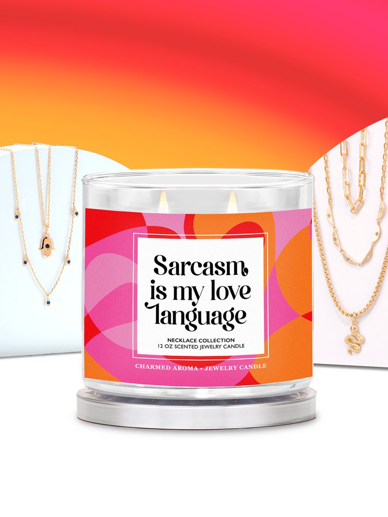 Sarcasm is my Love Language Candle - Layered Necklace Collection