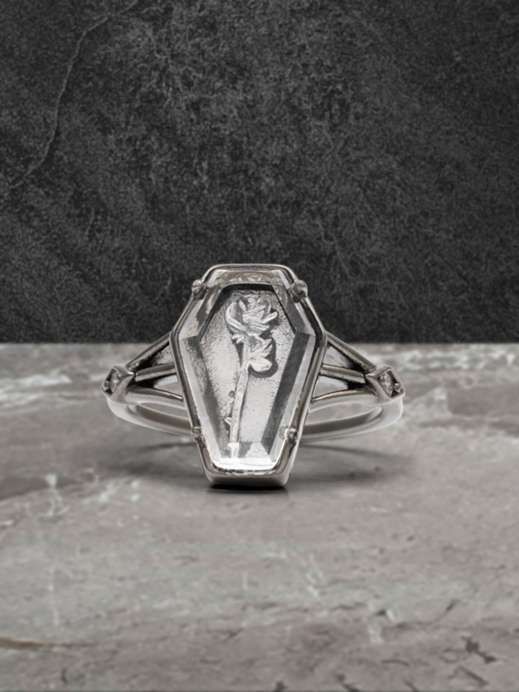 Skeleton Coffin Jewelry Candle - Coffin Ring