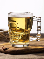 Skull Glass Beer Mug