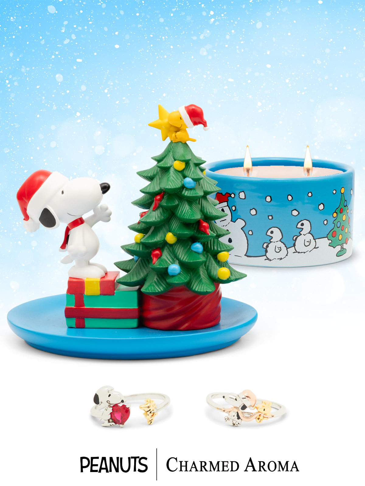 Peanuts™ Snoopy Christmas Tree Candle - Ring Collection