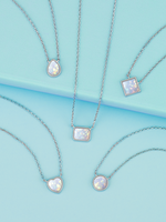 Holiday Snowman Candle - Opal Necklace Collection