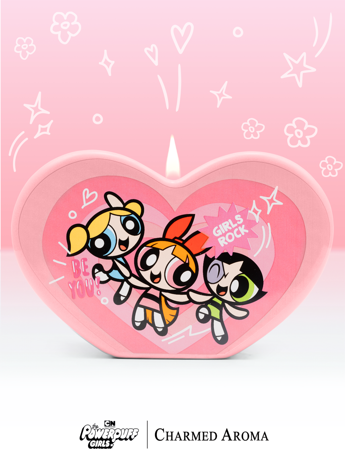 The Powerpuff Girls™ Heart Jar Candle - The Powerpuff Girls™ Necklace Collection