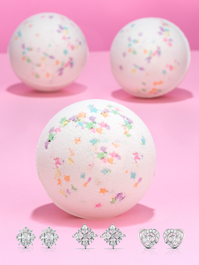 Vanilla Bean Bath Bomb - Earring Collection