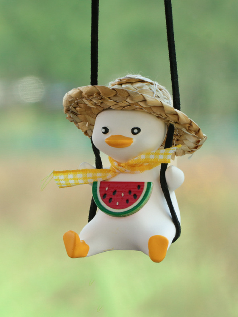 Swinging Duck Car Pendant