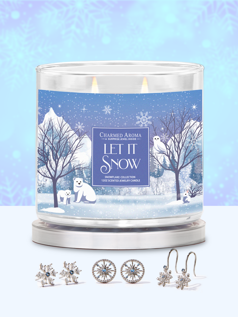 Let it Snow Candle - Snowflakes Collection